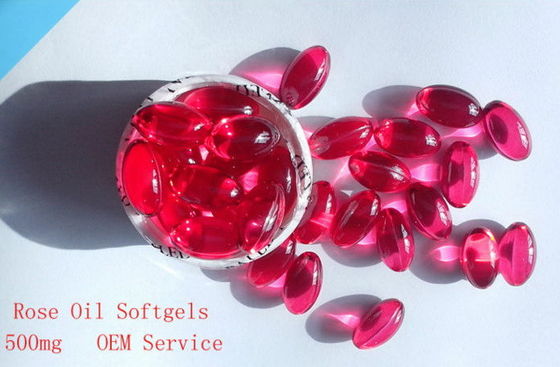 China Rose Oil Softgel,Health Food/Contract Manufacturing,Red Liquid Softgel supplier