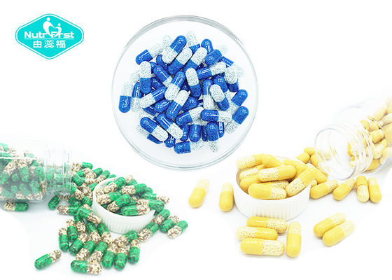China Empty Hard Gelatin Capsules , Vacant Hard Gelatin Capsules with Clear , Yellow , Blue , White , Green Color supplier