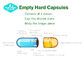 Vacant Vegetarian Capsules , Hard HPMC Capsules , Empty Hard Capsules with Blue ,Yellow &amp; Clear Color supplier