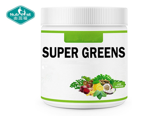 Bespoke Flavor Digestive Enzymes Probiotics Superfood Greens Blend Powder with Spirulina Chlorella