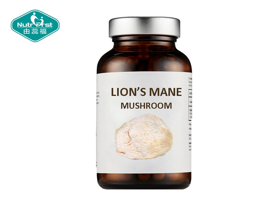 Nootropics Brain Supplement Organic Lions Mane Mushroom Hericium Erinaceus Bioperine Black Pepper Extract Power Capsules