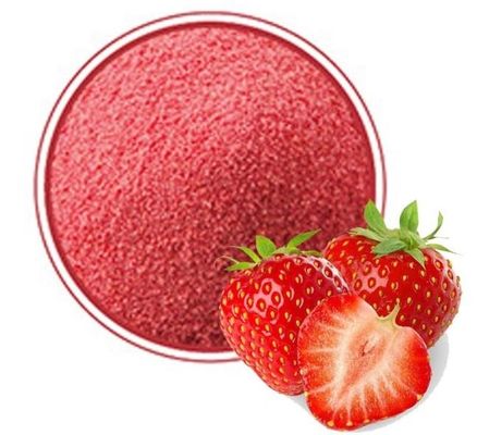 Pink Delicious Fruit and Vegetable Powder Supplement, Freeze Dried Strawberry Fruit Powder Support Healthy Eyesight