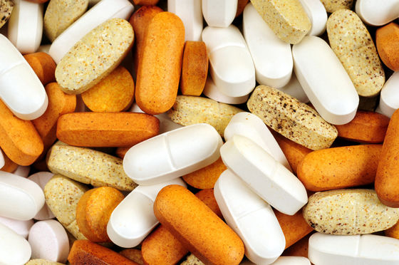 Multivitamin and Mineral Tablets with Ginseng for Private Label Dietary Supplements