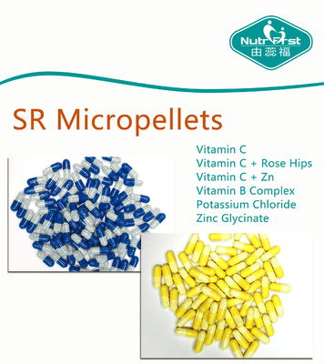 Vitamin C Timed Release Micropellets Capsules with Rutin of Health Food