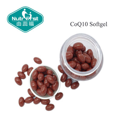 Red Color CoQ10 softgel with 30mg/60mg/100mg for Heart Health Food/Contract Manufacturing