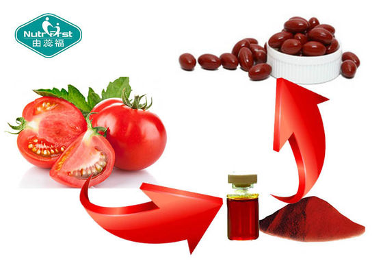 Food Grade Tomato Extract Supplement Lycopene 10mg Softgels Supports Vascular Health