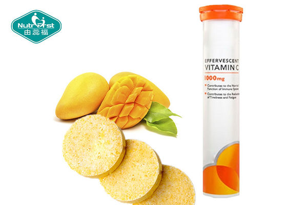 Vitamin C 1000mg Effervescent Tablets Food Supplements Anti - Fatigue for Contract Manufacturing
