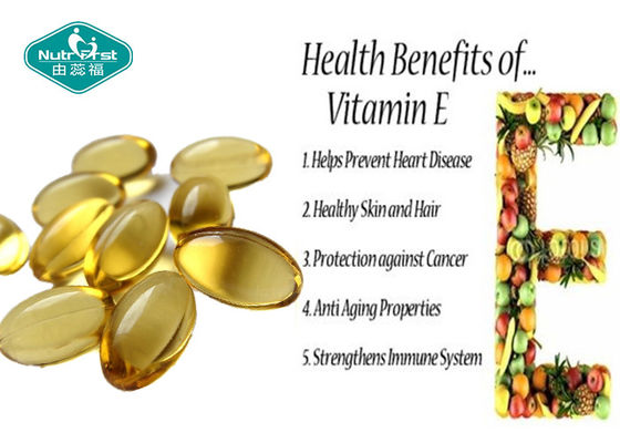 Natural Vitamin E 400IU Softgels Health Food Contract Manufacturing