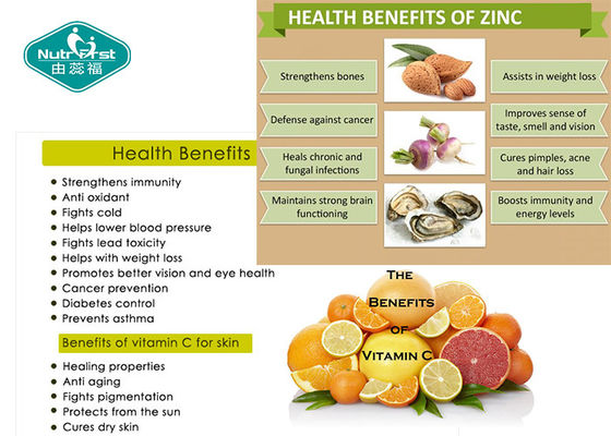 Vitamin C 500mg Plus Zinc Timed Release Capsules for a Healthy Immune System