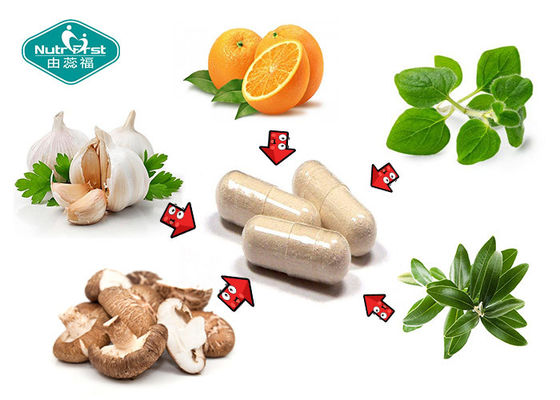 OEM Formula Product Garlic Extract Vitamin C Astragalus Capsules For Immune System Herbal Supplements