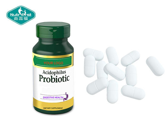 Probiotic Supplement Acidophilus Probiotic Bacillus Coagulans Fructooligosaccharide Tablet For Digestive Health