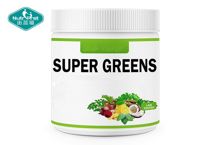 Bespoke Flavor Digestive Enzymes Probiotics Superfood Greens Blend Powder with Spirulina Chlorella